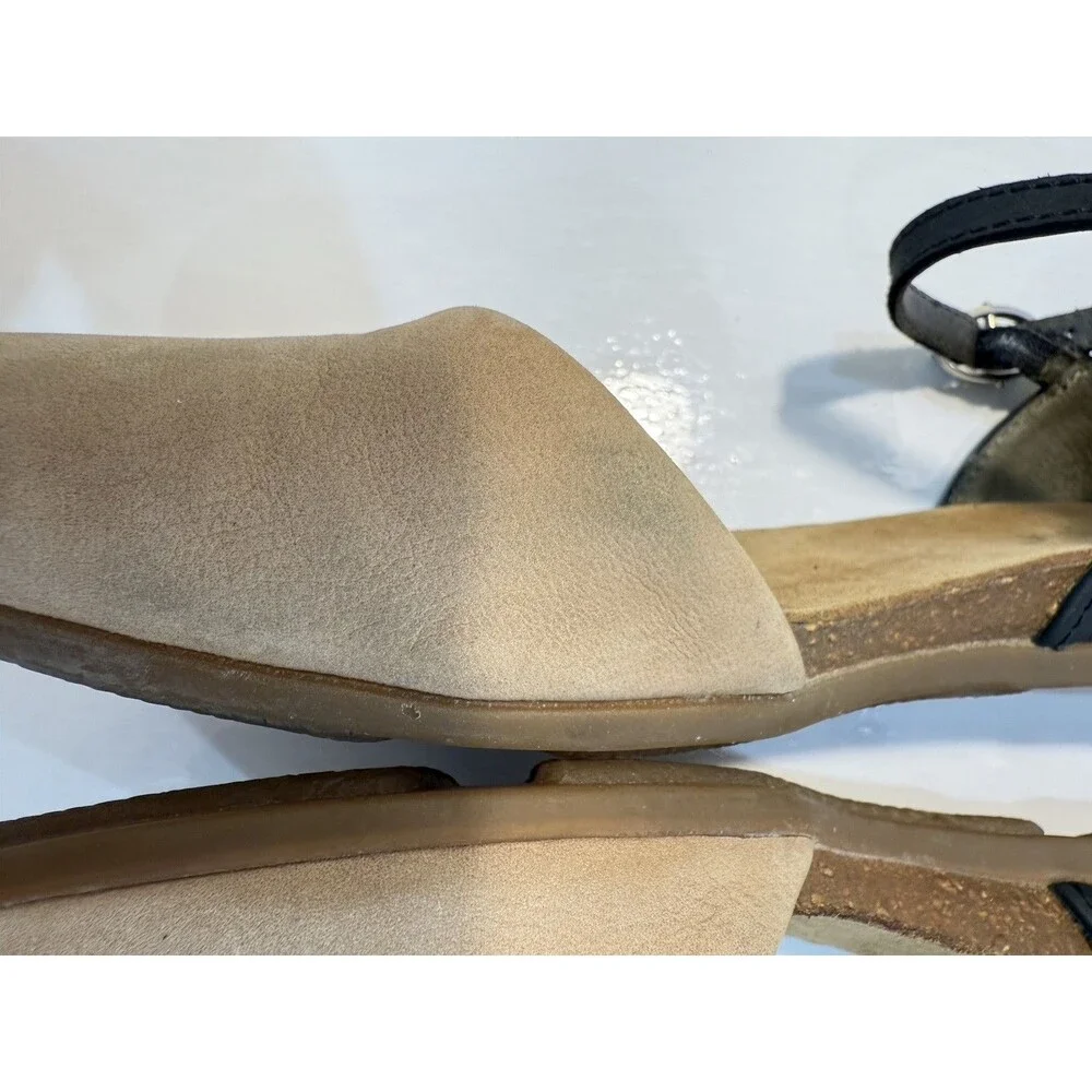 El Naturalista Sandals Women 40 EU Stella Brown Nubuck Slingback Shoes Leather
